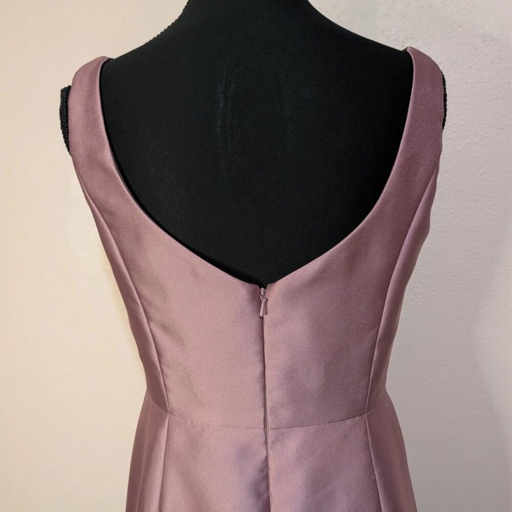 Bella Dusty Rose Pink BB135 Maxi Sleeveless Formal Dress Size 10 - Picture 8 of 15